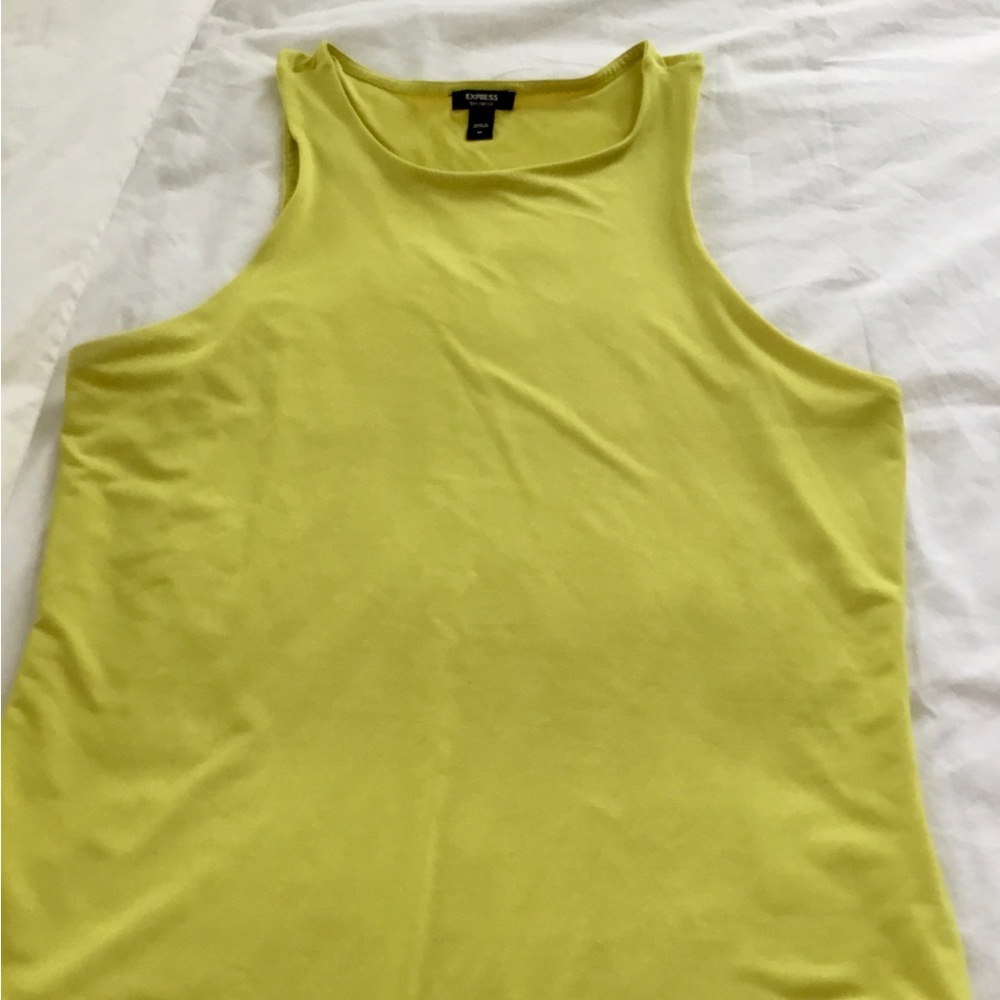 Express Chartreuse Bodysuit Medium